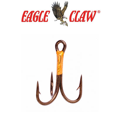 Eagle Claw Lazer 4X Treble Regular Shank Straight Point 5-Pack Fishing Hooks