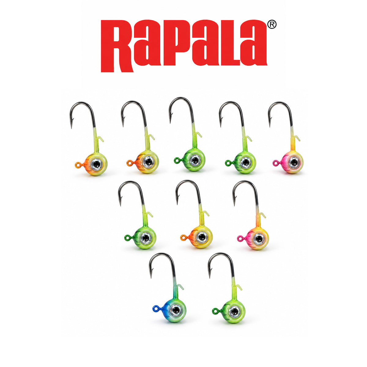 Rapala Neon Moon Eye Jig 1/16 oz UV Fishing Kit – High Visibility Freshwater Jig