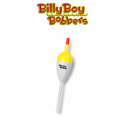 Billy Boy Bobbers 0.75" White Balsa Spring Oval Bobbers 18 Pack