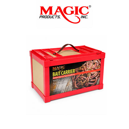 Magic Products Bait Carrier Live Bait Container – Small Fiberboard | Large Fiberboard | Small Dual Lid
