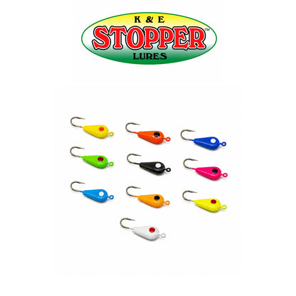 K&E Tear Drop Ice Jig  Assorted Colors