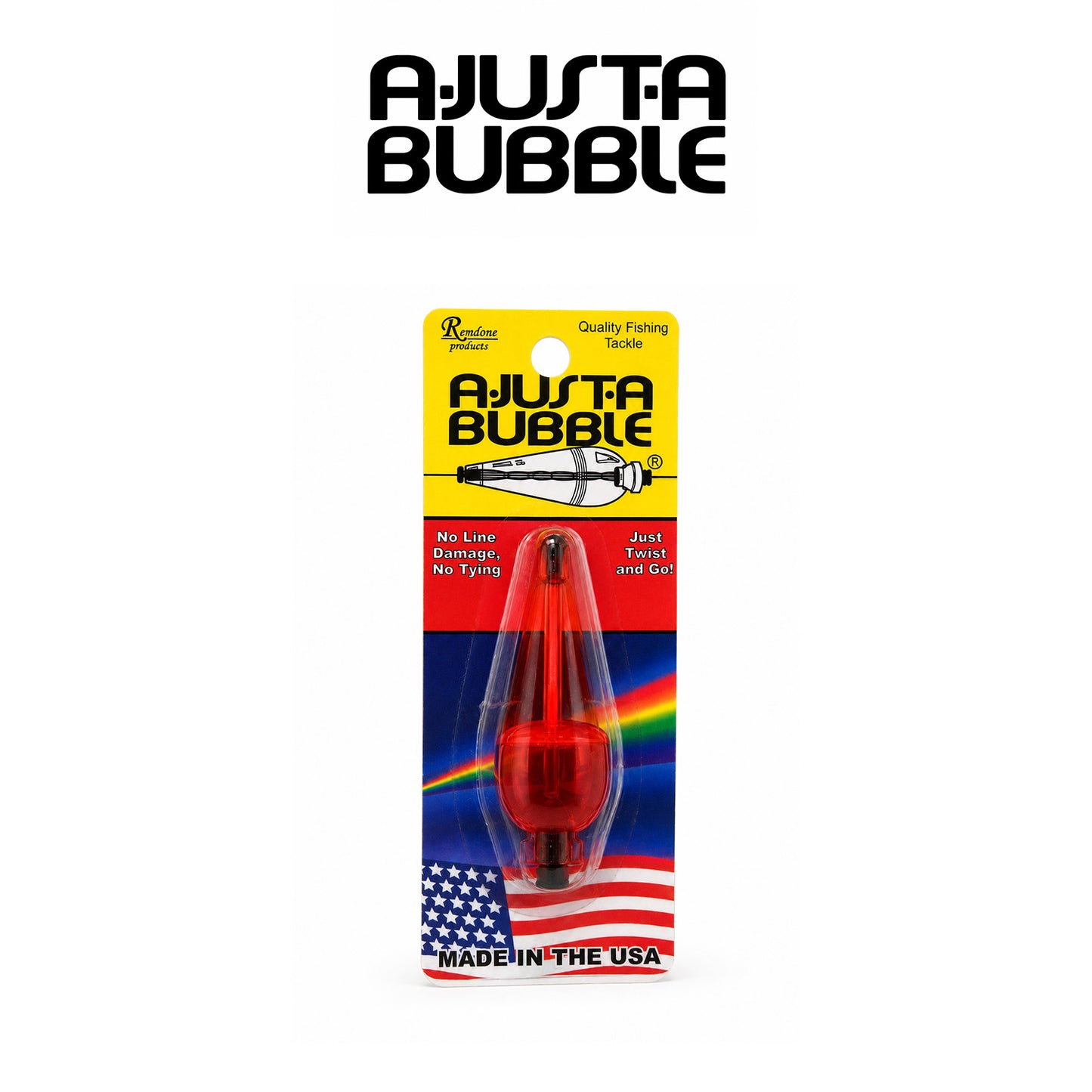 Double X Tackle A-Just-A-Bubble Adjustable Fishing Float Blister Card | 1/8 , 3/16 , 1/4 and 3/8 oz.