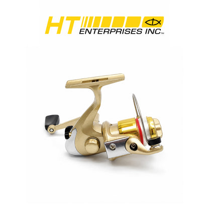 HT Lazer Series Black Graphite Spinning Reel | Gold and Silver