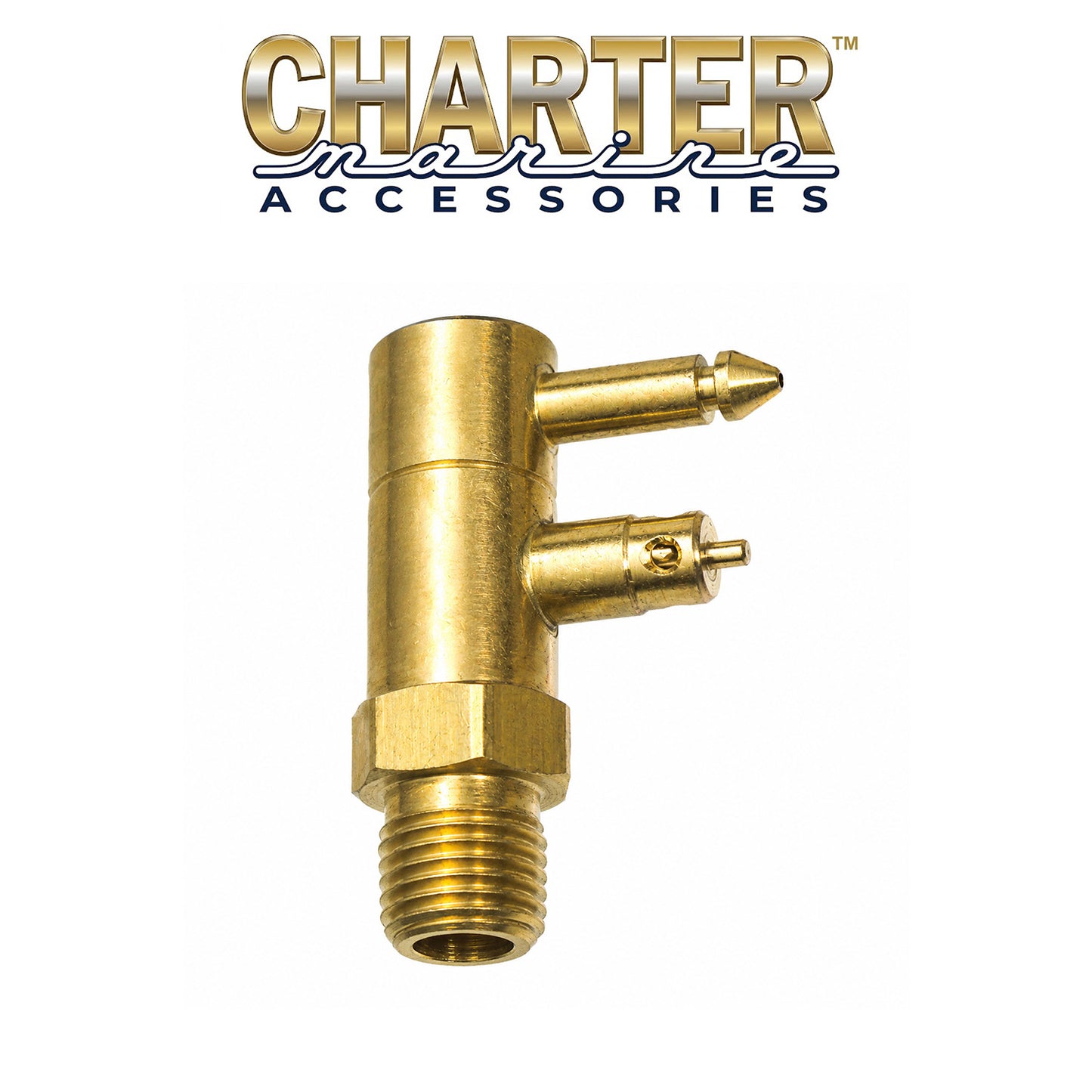 Charter Marine 1/4 Inch Male Fuel Connector for Mercury Outboard Motors