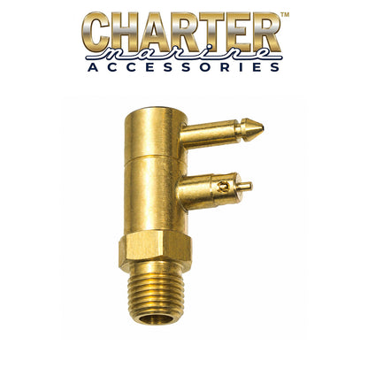 Charter Marine 1/4 Inch Male Fuel Connector for Mercury Outboard Motors