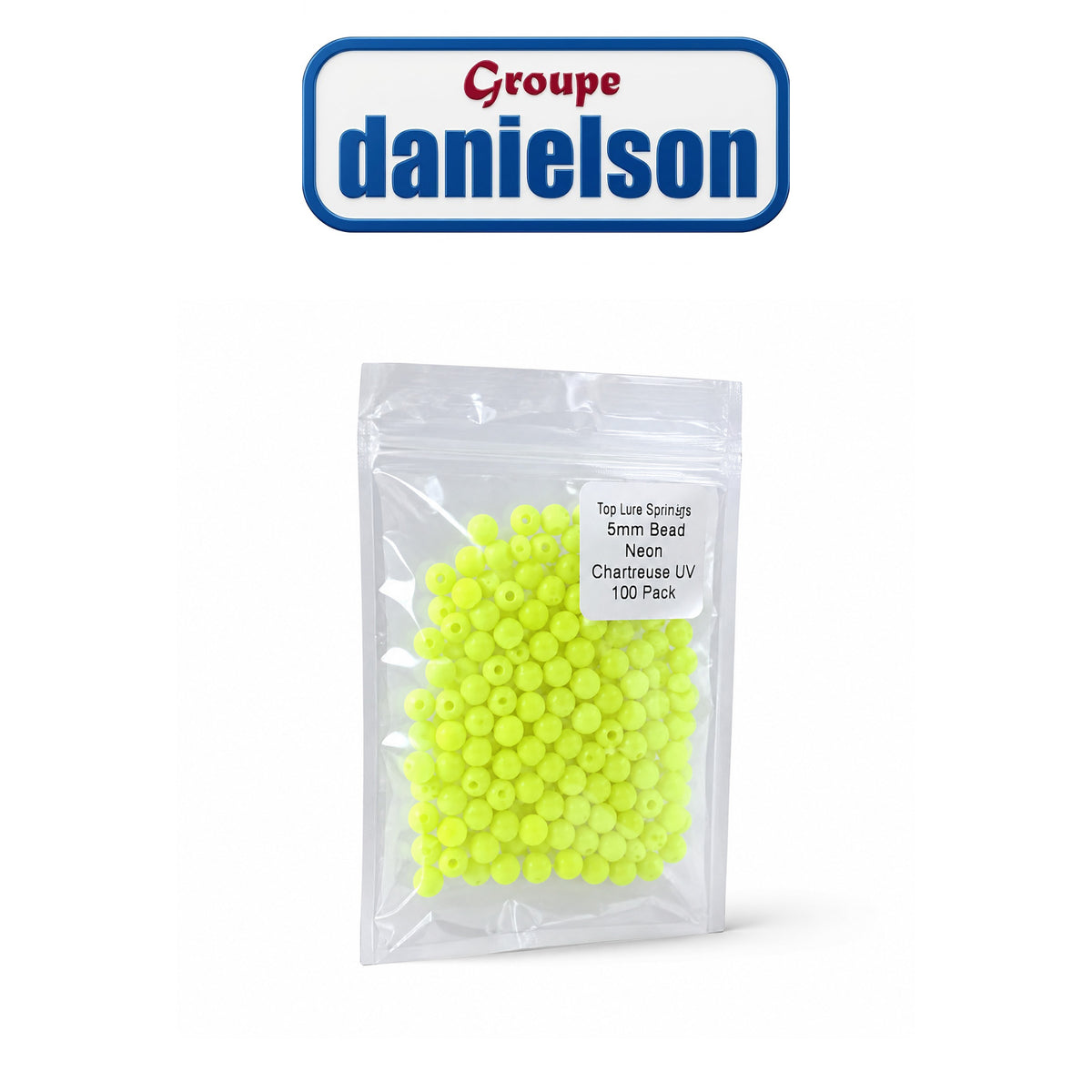 Danielson 6mm Round Beads – Chartreuse, 65 pk