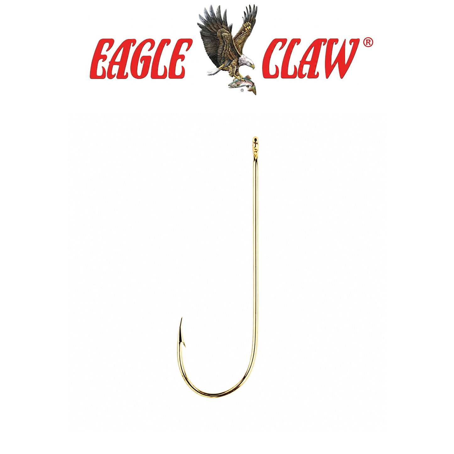 Eagle Claw Aberdeen 1X Light Wire Non-Offset Bronze Hooks – 5 Pack