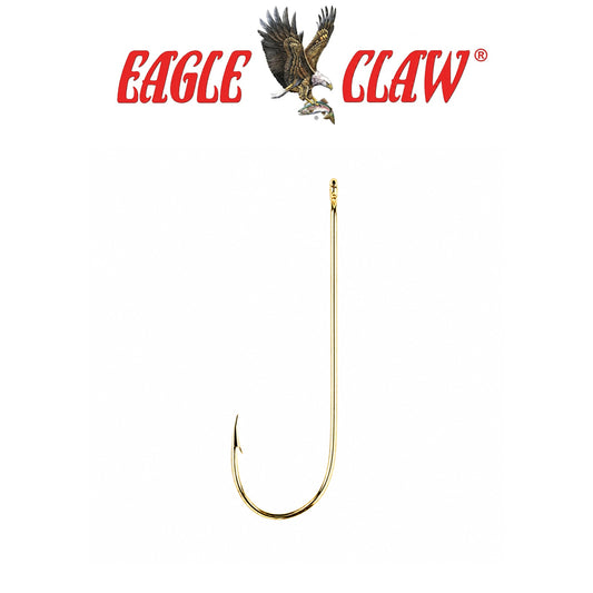 Eagle Claw Aberdeen 1X Light Wire Non-Offset Bronze Hooks – 5 Pack