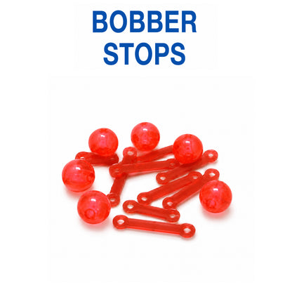 Bobber Stopper & Beads  – Durable Plastic & Rubber Fishing Stops