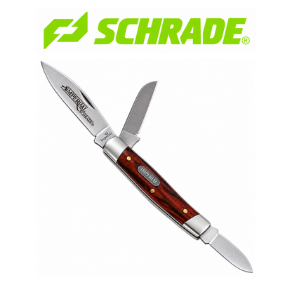 Schrade Imperial Stockman Folding Pocket Knife – Classic 3-Blade Everyday Carry Knife