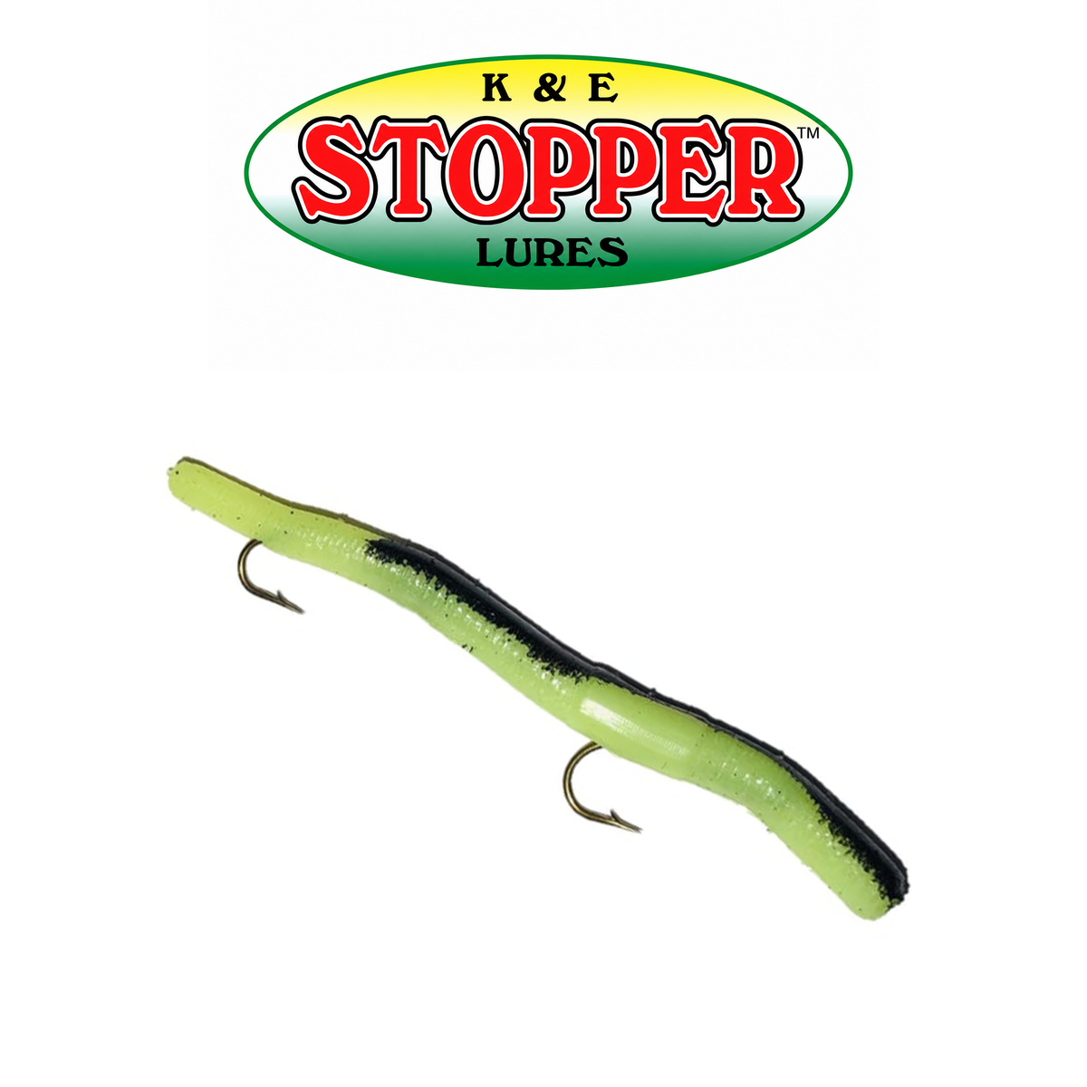 K&E Stopper Worm Rival 2.5" Soft Fishing Bait 1 Pack