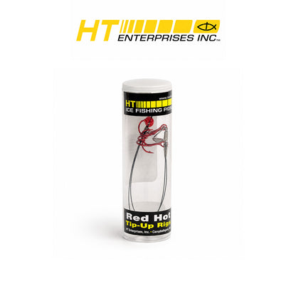 HT Hot Rigs #4 Blood Red Hooks - 2 Per Tube