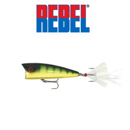 Rebel Zell Rowland Pro Pop-R 2 1/2" 1/4 oz Topwater Popper Fishing Lure