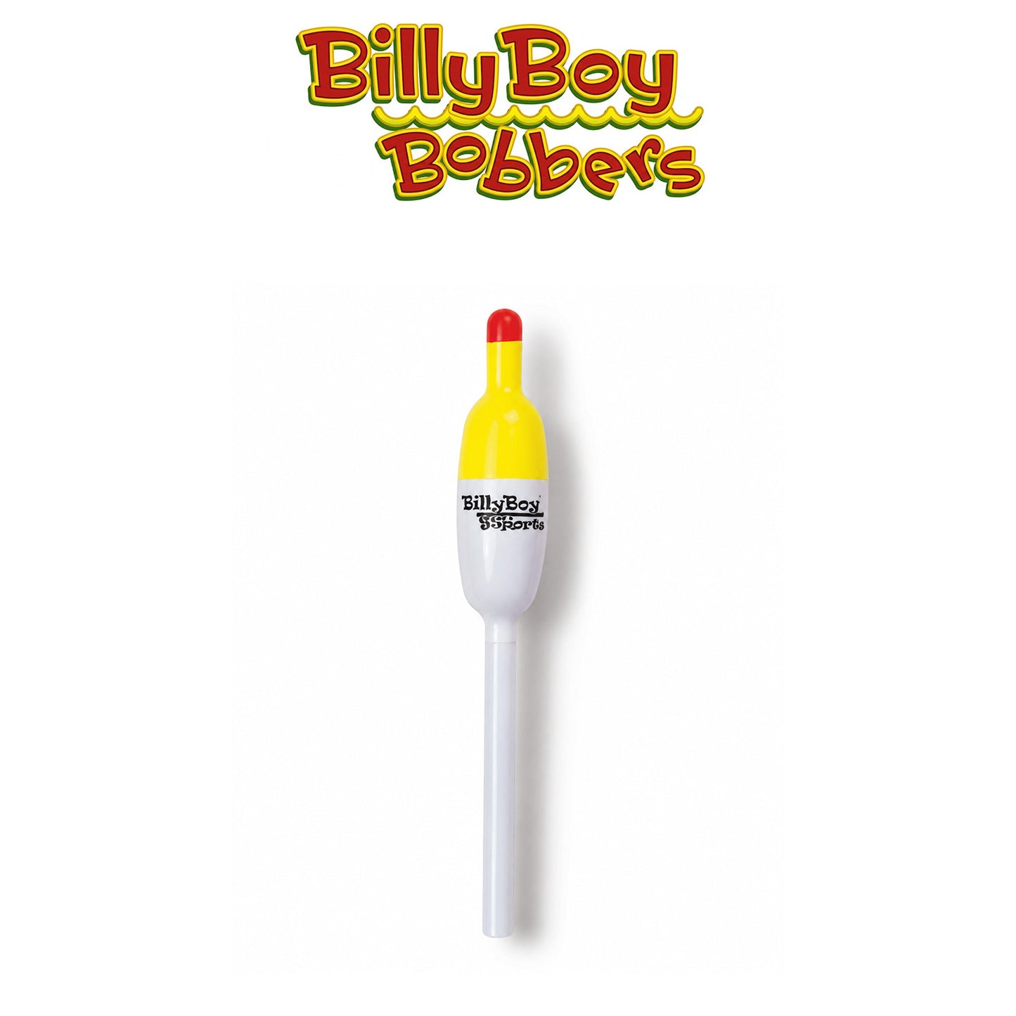 Billy Boy 0.88" White Oval Balsa Slip Bobbers – Unweighted 18 Pack