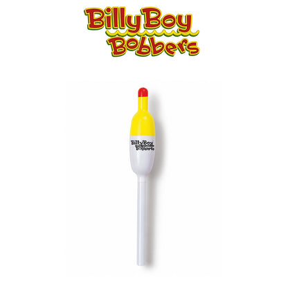 Billy Boy 0.88" White Oval Balsa Slip Bobbers – Unweighted 18 Pack