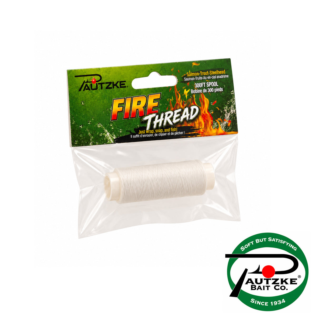 Pautzke Fire Thread Knotless Elastic Bait Tying Thread