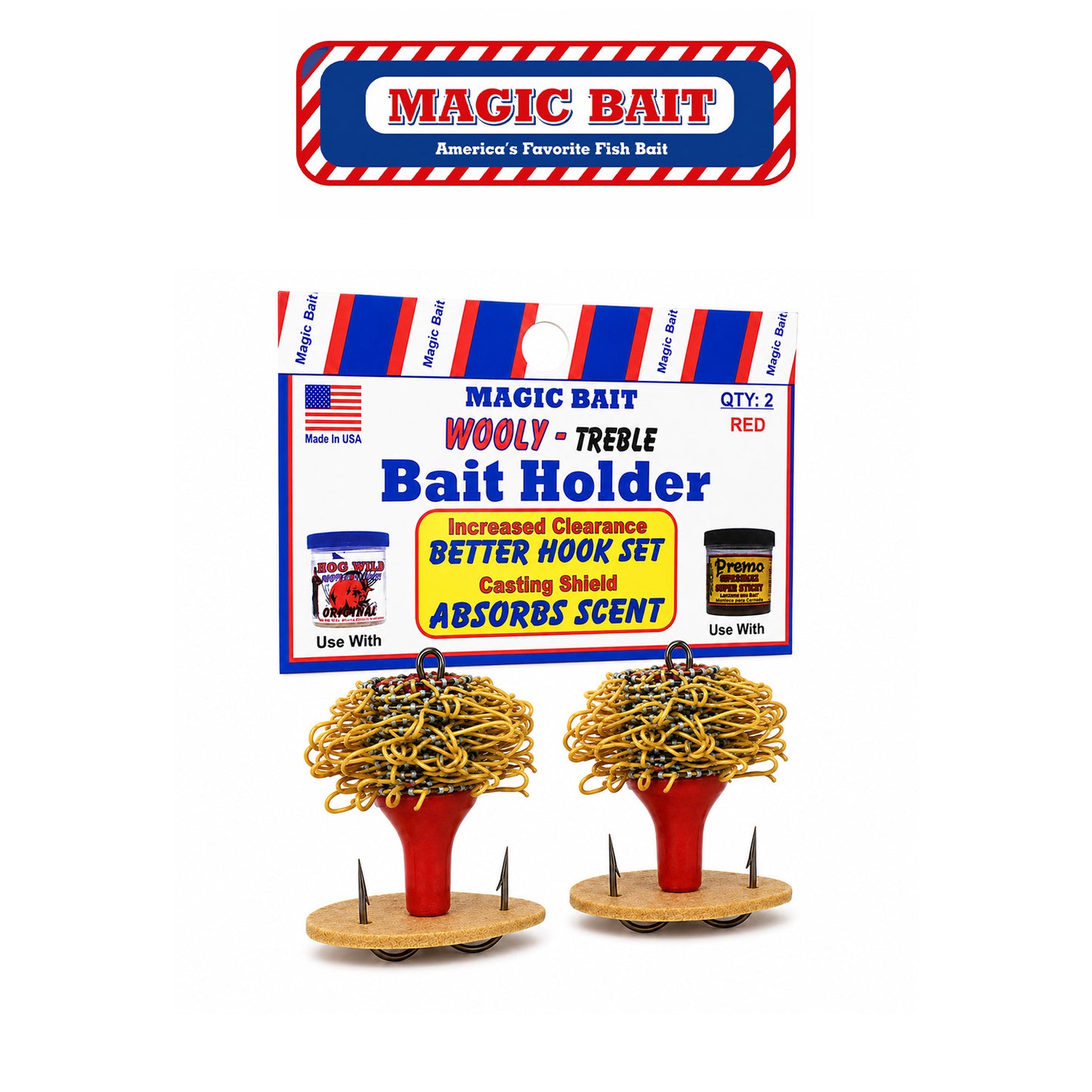 Magic Bait Wooly Treble Hook with Wooly Body