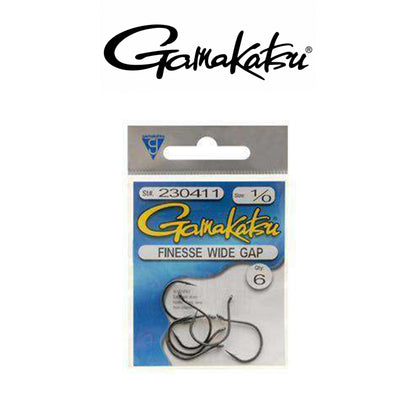 Gamakatsu Finesse Wide Gap NSB Freshwater Fishing Hooks