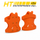 HT Enterprises Sure Grip Safety Stud Style Ice Cleats Safety Orange Extra Large