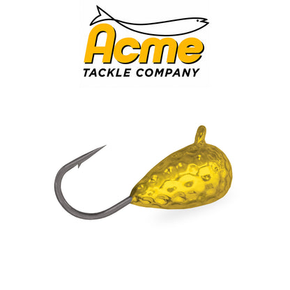 Acme Hammered Tungsten Ice Jigs 2-Pack – Gold, Silver & Copper