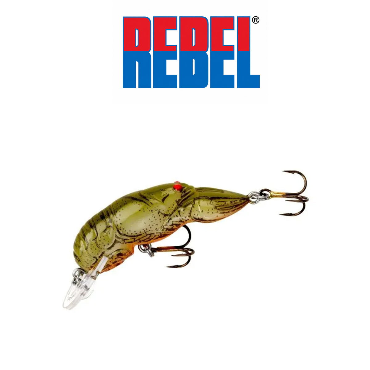 Rebel Wee Crawfish Lure 2" 1/5 OZ.