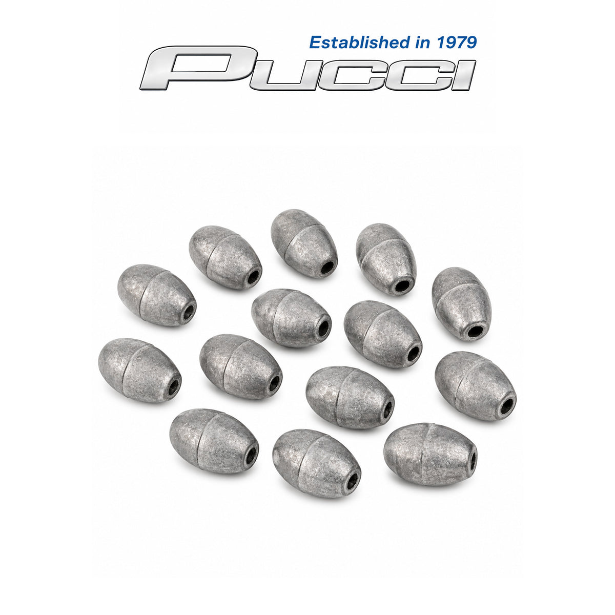 Pucci Egg Sinkers Fishing Weights 12 Pack