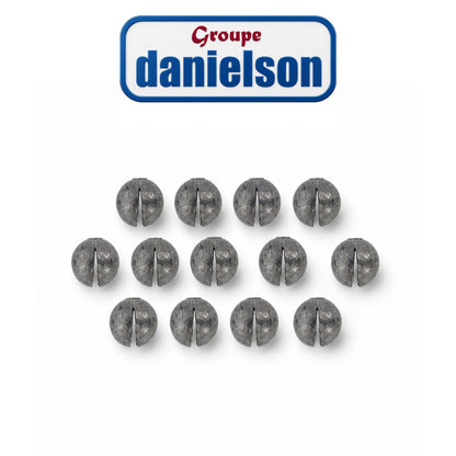 Danielson Round Split Sinkers – Classic Pinch-On Fishing Weights
