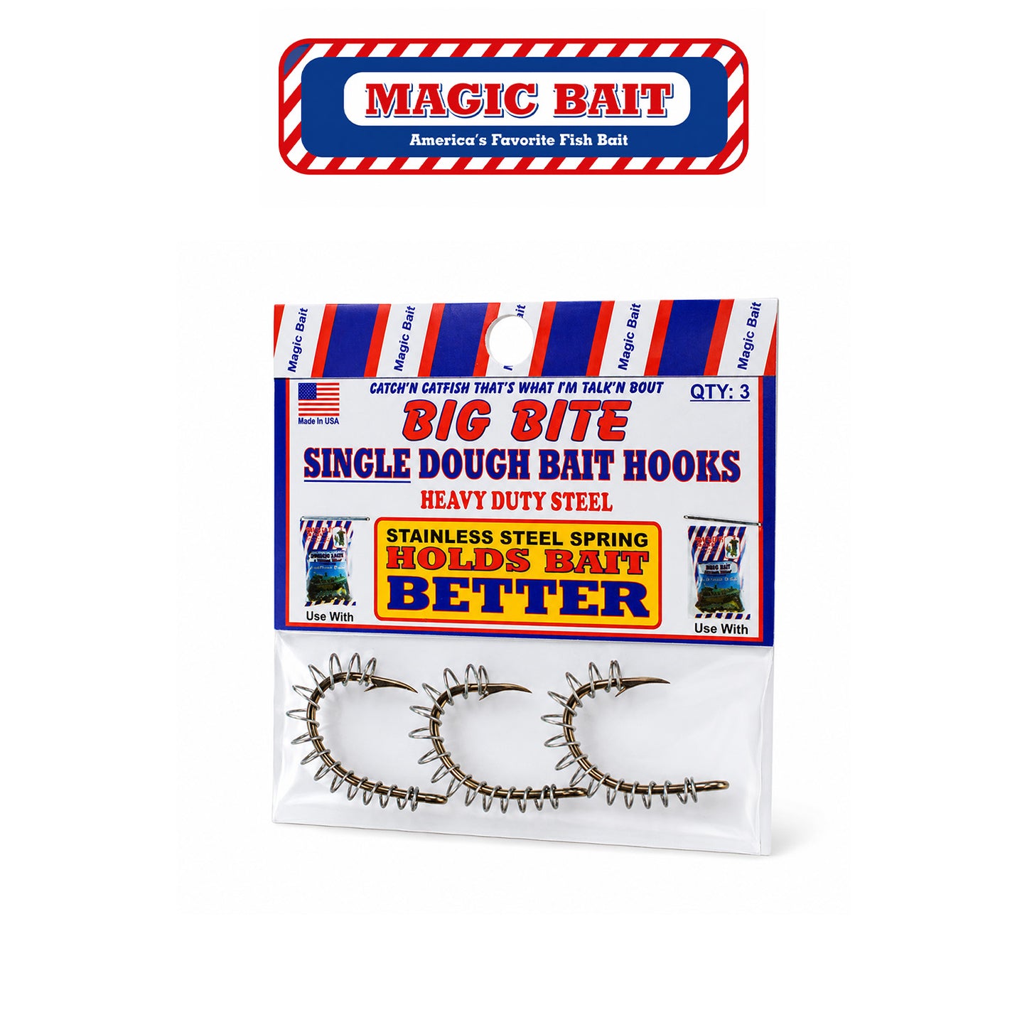 Magic Bait Single Spring Secure Bait Holder Hook