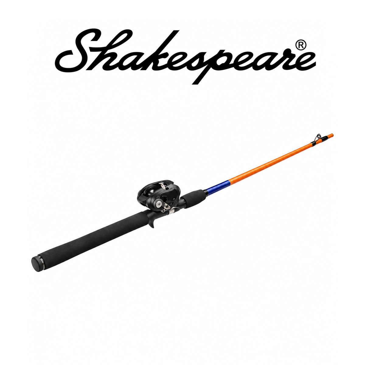Shakespeare Catch More Fish™ Spincast Rod & Reel Combo – Grey/Black, Size 15