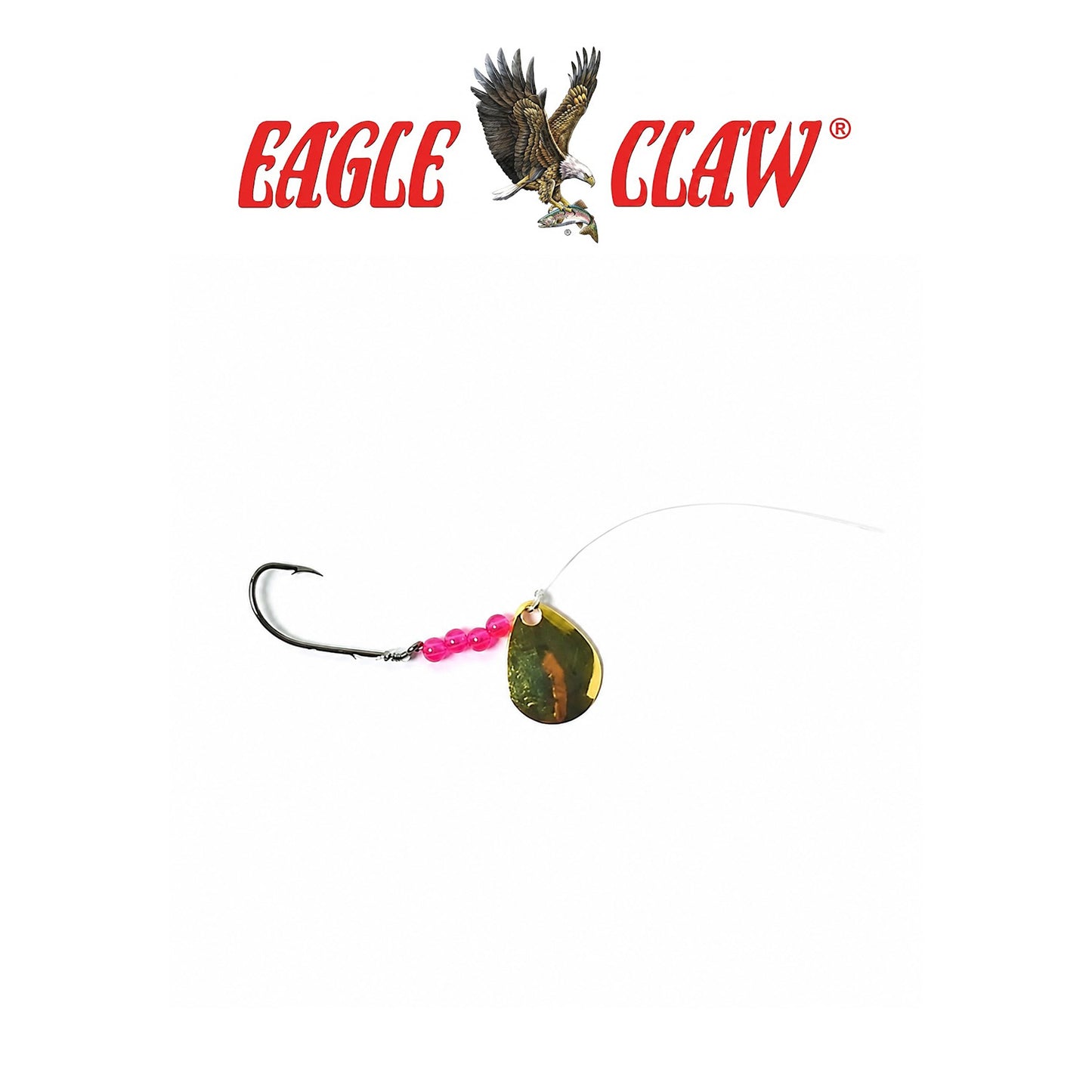 Eagle Claw 2-Way Gold Spinner for Freshwater & Light Saltwater Fishing