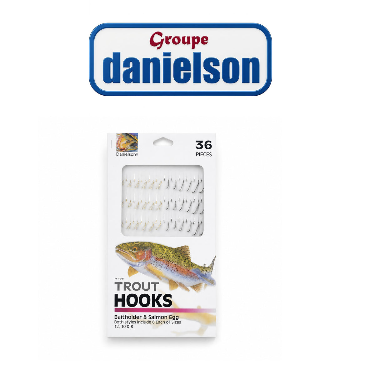 Trout Snelled Fishing Hooks – 36 Pack Pre-Tied Hooks for Trout Fishing