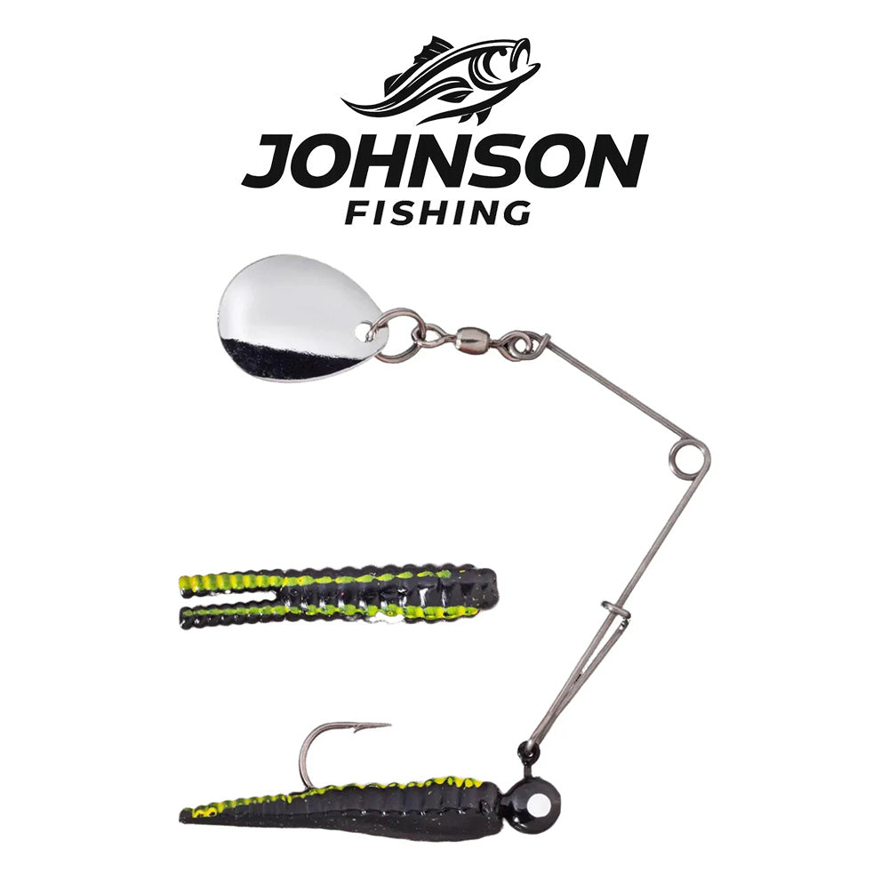 Johnson Fishing Beetle Spin Nickel 2-in-1 ¼ oz 6-Pack