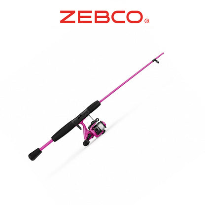 Zebco Slingshot Spinning Combo – Purple Fishing Rod and Reel Set