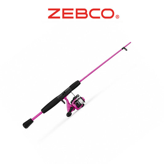 Zebco Slingshot Spinning Combo – Purple Fishing Rod and Reel Set