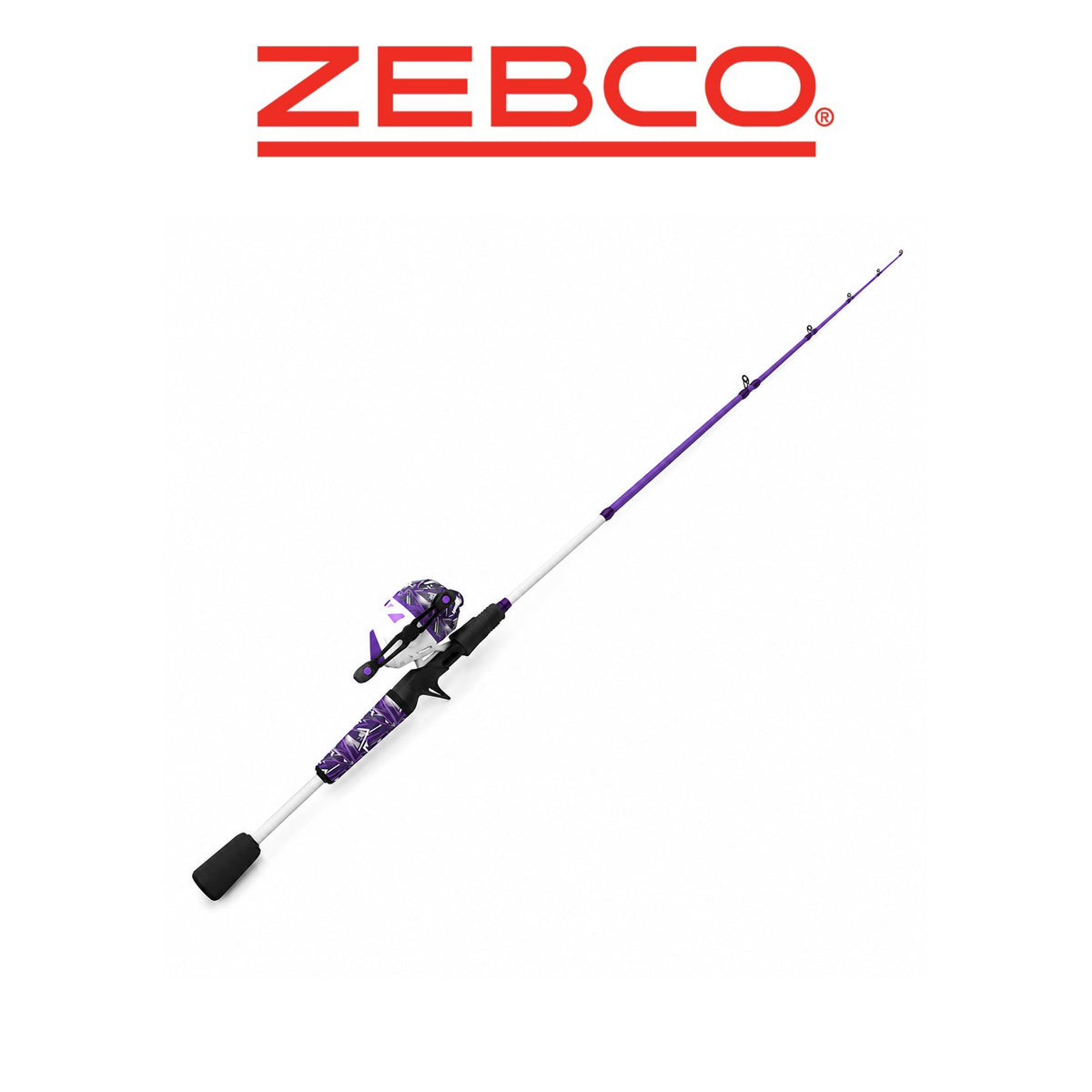 Zebco Roam Prism Purple 6'0" Medium Spincast Rod & Reel Combo
