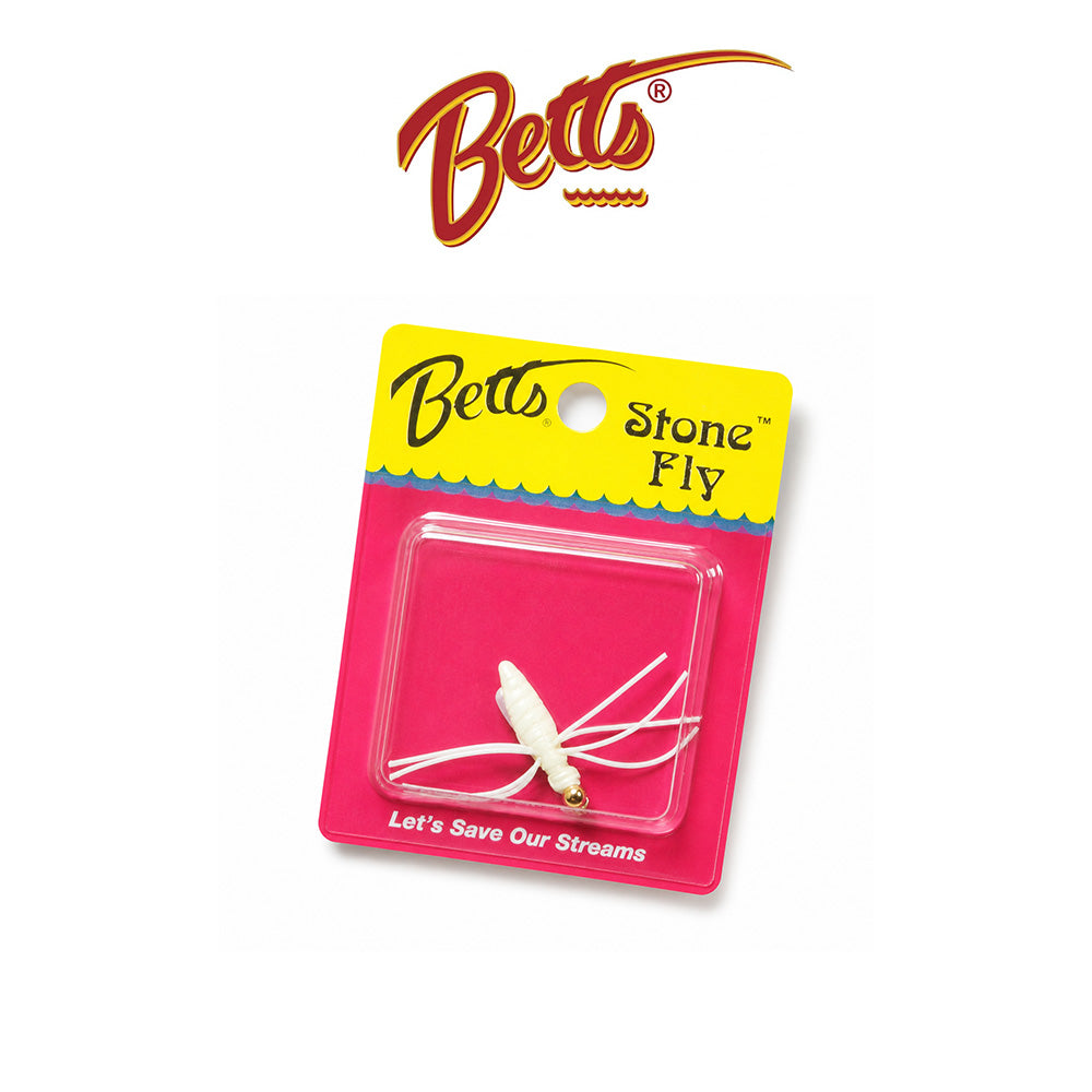 Betts Stone Fly Fishing Lure Size 10 Black and  White