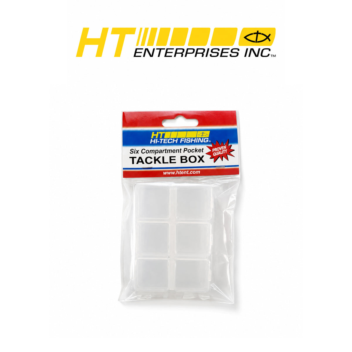 HT Micro 6-Compartment Tackle Box with Individually Opening Compartments