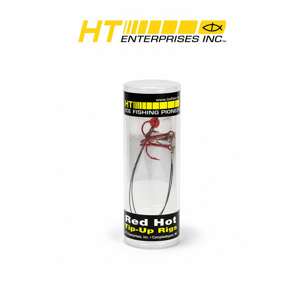 HT Hot Rigs #4 Blood Red Hooks - 2 Per Tube