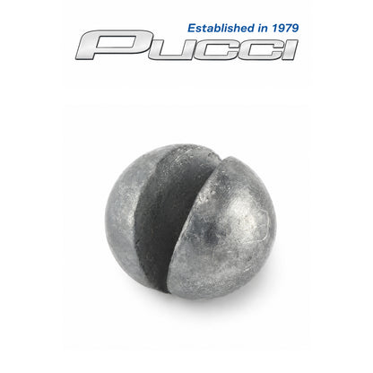Pucci Round Split Shot Sinkers 40pc – Round Pinch-On Fishing Weights