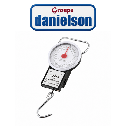 Denielson Deluxe 50 lb Round Fishing Scale with 39" Measuring Tape – Premium Angler’s Catch Scale