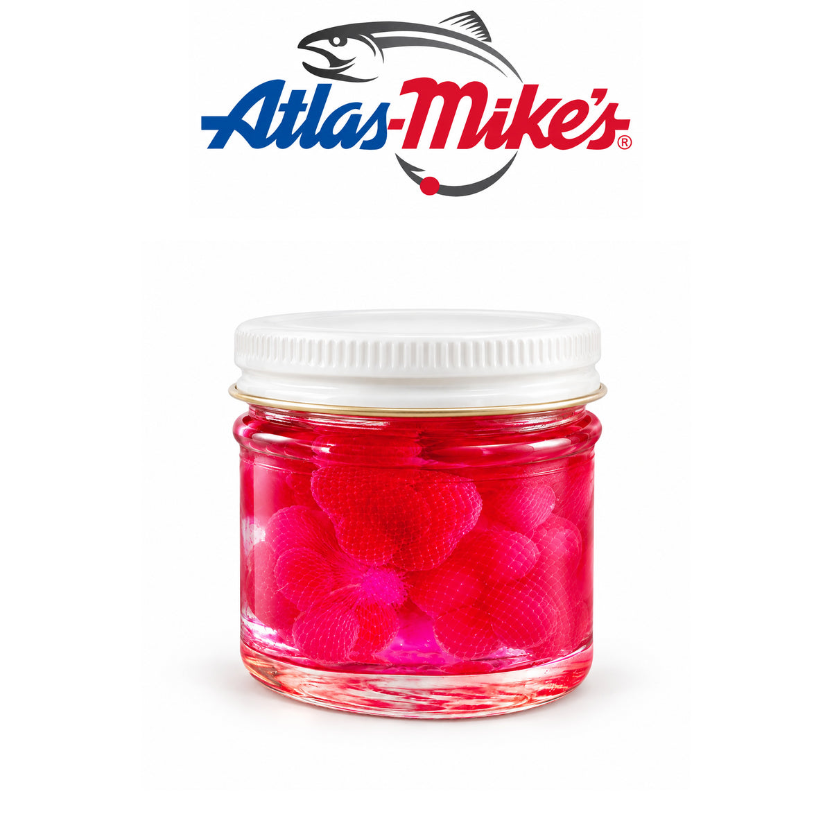 Atlas Mike’s Regular Spawn Sacs – 6 Sacs per Jar, Soft & Strong Netting