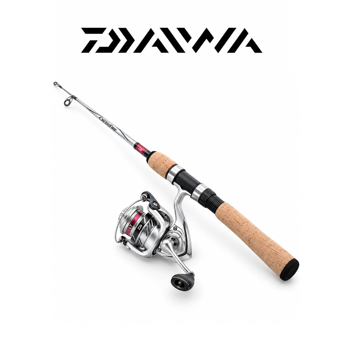 Daiwa Crossfire 2-Piece 7' Medium Spinning Combo 3000 with Smooth Adjustable Drag