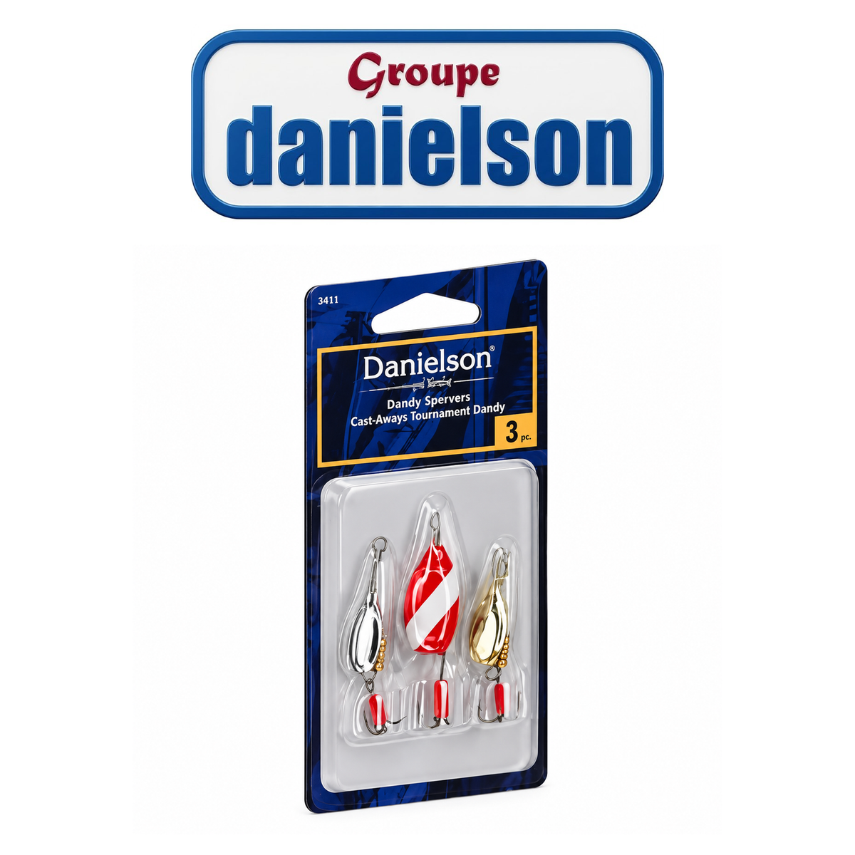 DN Dandy Spinner Assortment – 3-Piece Fishing Lure Set for Freshwater Fishing