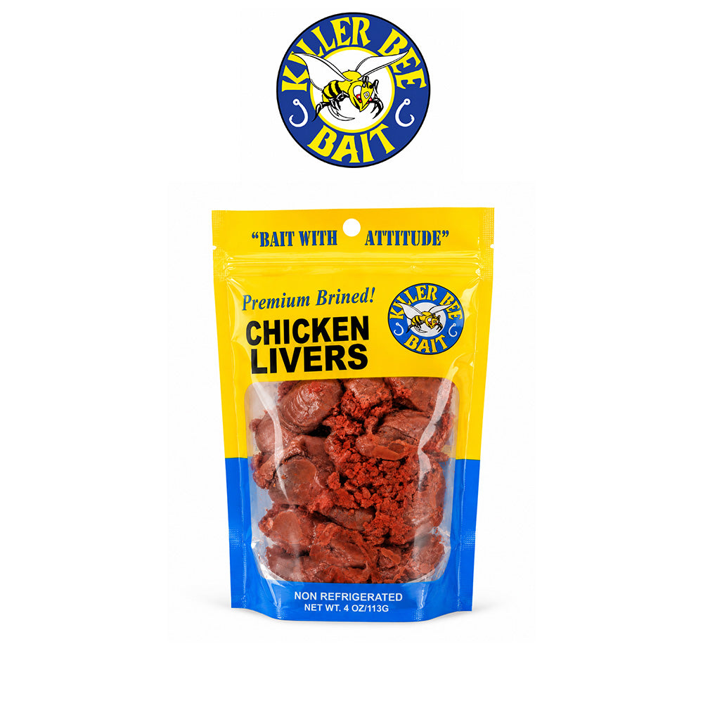 Killer Bee Bait Chicken Livers – Durable High-Quality Fishing Bait
