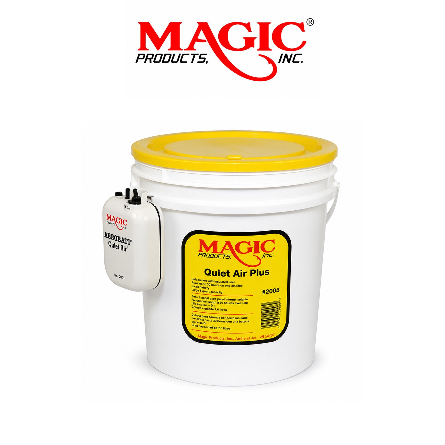 MAGIC PRODUCTS Quiet Air Plus Bucket 8 Qt / 10 Qt
