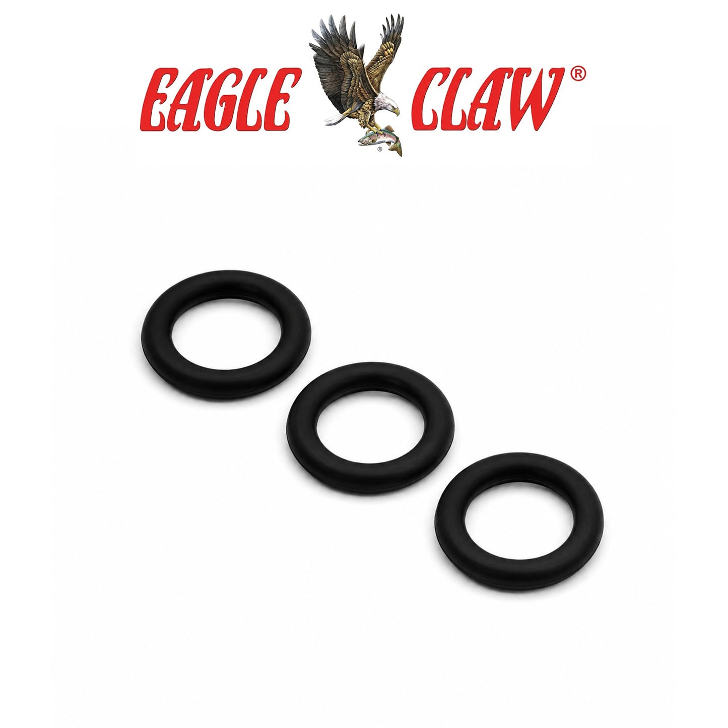 Eagle Claw Lazer Sharp Wacky Rig O-Rings 25 Piece Fishing Accessories
