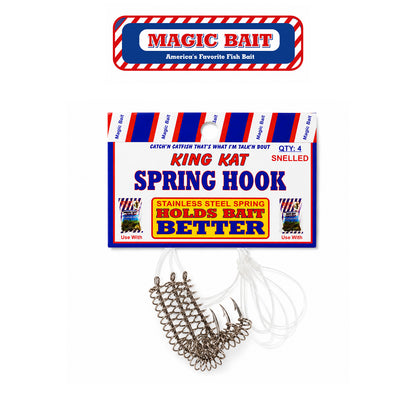 Magic Bait Snelled Spring Pre-Tied Spring Hook with Snell