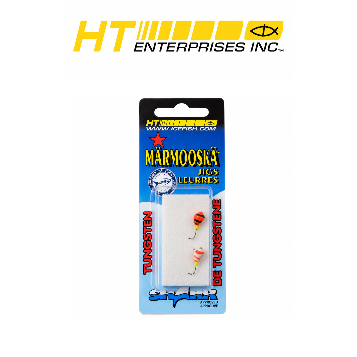 Lunar Lure #12 Assorted Glow Fishing Lures – 12 Count Card (Orange, White & Charcoal)