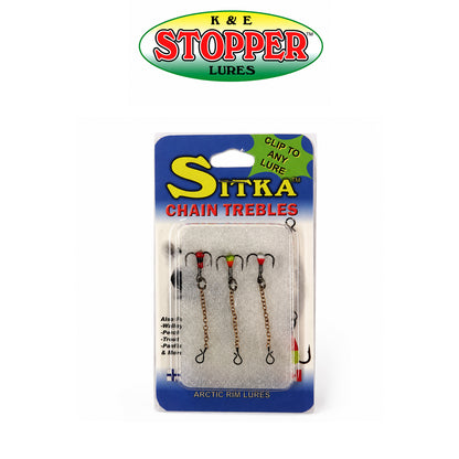 K & E Sitka Treble Chain Hooks 3-Pack