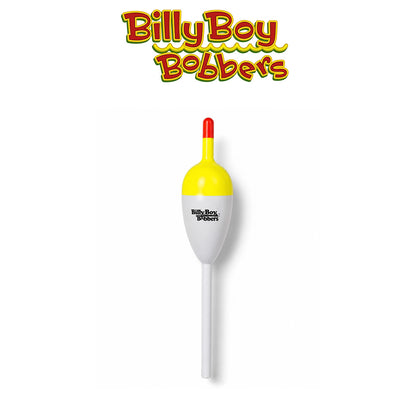 Billy Boy Bobbers 1" White Balsa Slip Unweighted Oval Bobbers 18 Pack